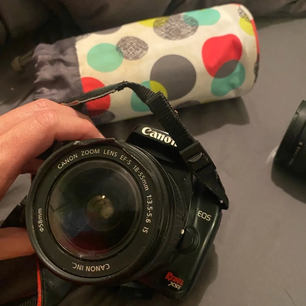 Canon EOS rebel and zoom lens